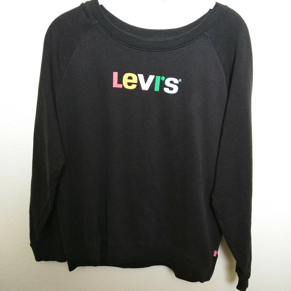 🌈 Levi's back w/ rainbow logo sweatshirt